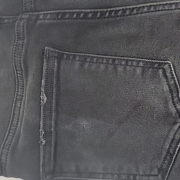 PISTOLA NWT RAVEN HIGH RISE CROP BOOT FRAYED BLACK JEANS SZ 27 - Picture 10 of 13